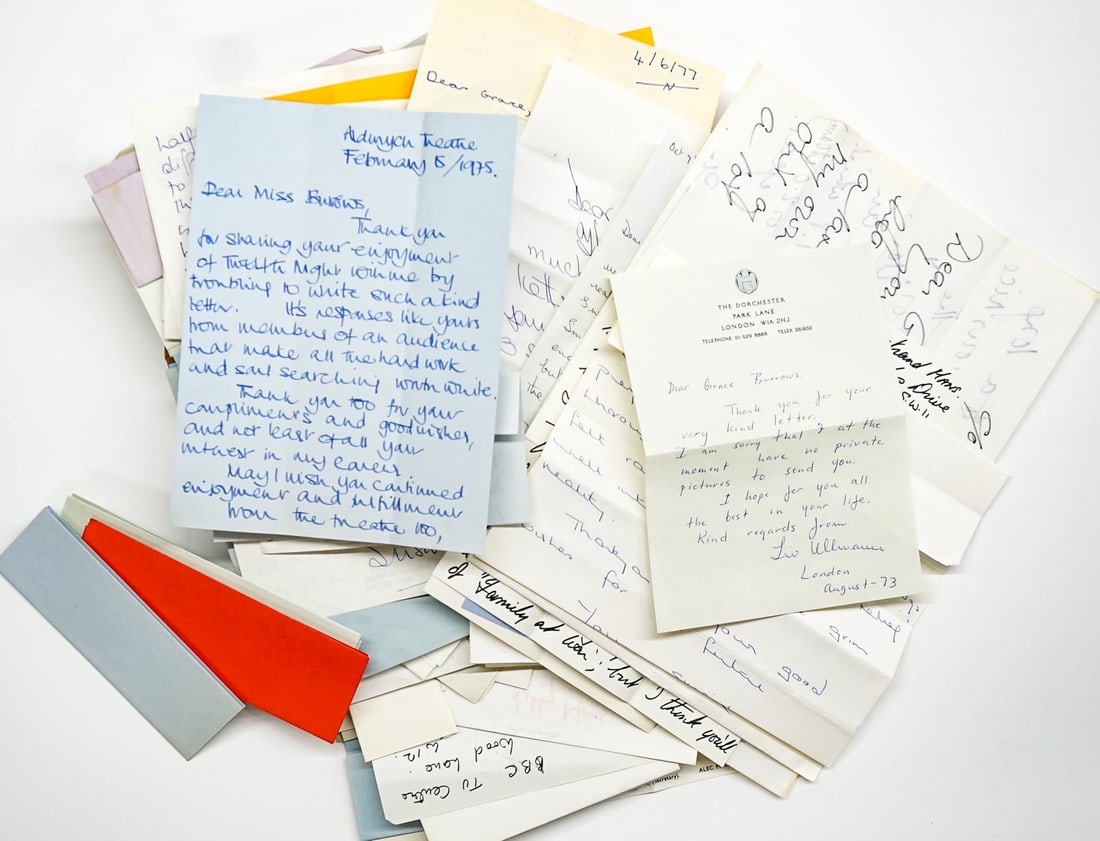 British Celebrity Letters / Correspondence SIGNED (1 of 10)