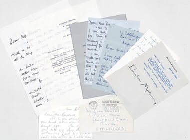British Celebrity (8) SIGNED Letters