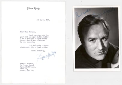 Robert Hardy SIGNED Photo / Letter [Harry Potter]