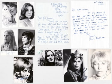 British Actresses (10) Photos / Letters SIGNED