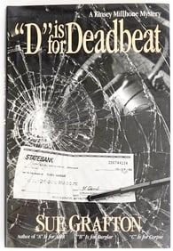 Sue Grafton - 'D' is for Deadbeat 1987 1st SIGNED
