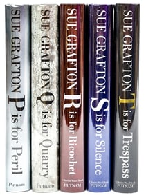 Sue Grafton (5) Kinsey Millhone Mysteries SIGNED