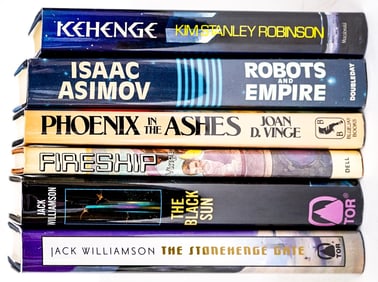 Sci-Fi (6) 1st Editions [Asimov, Williamson]