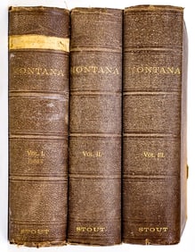 Montana by Tom Stout 1921 First Ed. 3 Vol Set