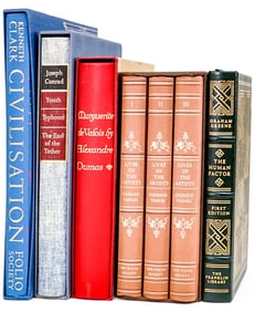 Seven (7) Leatherbound or Slipcased Books