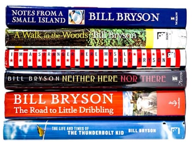 Bill Bryson First Editions (Two Are SIGNED)
