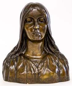 Henri Fugere Large Bronze Bust