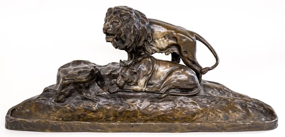 Franciszek Kucharzyk Large Bronze Inkwell