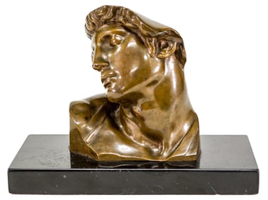 F. Barbedienne After Michelangelo Bronze Bust