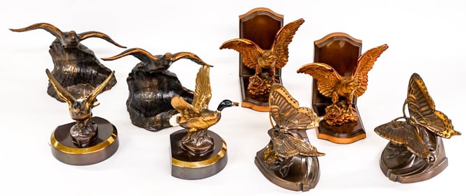 Four Pairs of Vintage Bookends