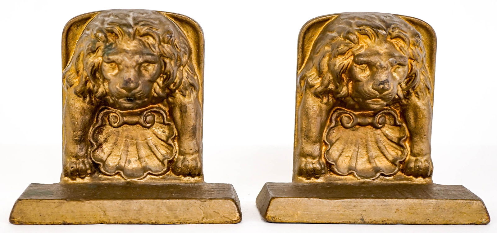Antique Lion Cast Iron Pair Bookends (1 of 2)