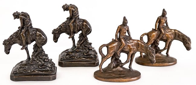End of The Trail Vintage Bookends