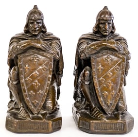 Gregory Allen Kneeling Knight Armor Bronze