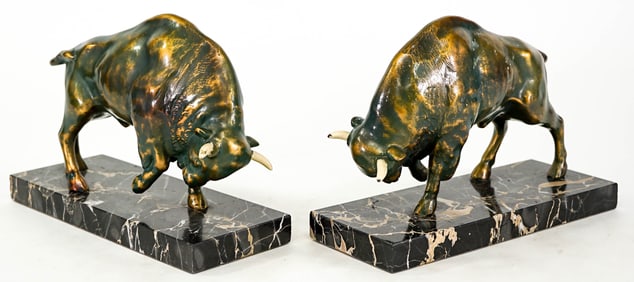 Bull Large Metal Bookends