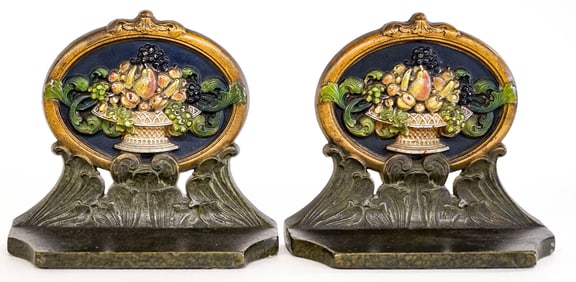 Rare Judd Cast Iron Pair Bookends