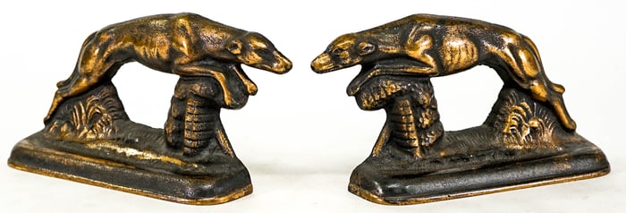 Pair of Antique Cast Iron Pair Bookends