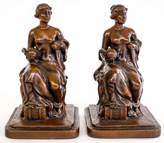 Carl Vieth for Jennings Brothers Pair Bookends