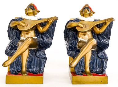 A Pair of French Art Deco Bookends