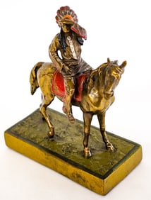 The Scout Antique Bronze Clad Single Bookend