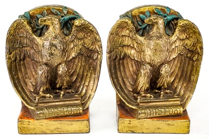 Kileny Bronze Clad Pair Bookends [Eagle]