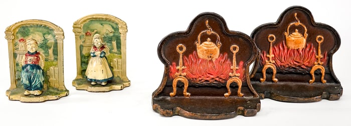 Cast Iron (2 Pair) Bookends