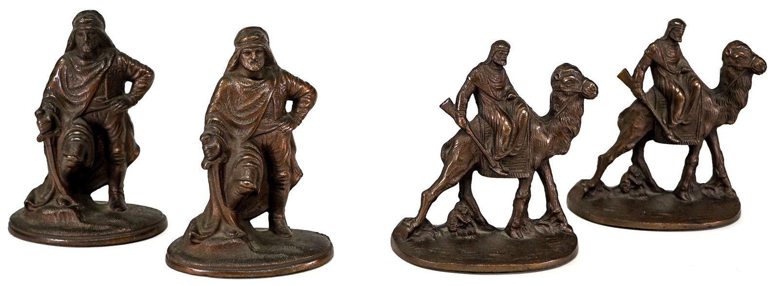 Cast Iron (2 Pair) Bookends [Arabian Warriors] (1 of 9)