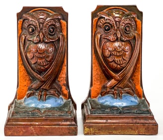 Marion Co. Bronze Clad Pair Bookends