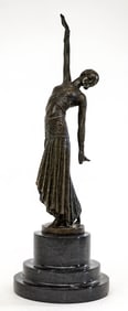 After Dimitri Chiparus Bronze Sculpture