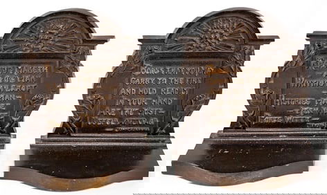 Bradley Hubbard Pair Bookends [Johnsoniana]