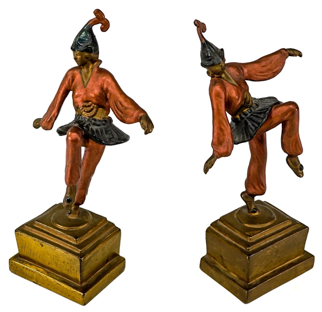 Pair of Dancer Bronze Clad Bookends (1 of 6)