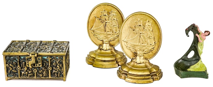 Pocketwatch Holder; Trinket Box; Bookends