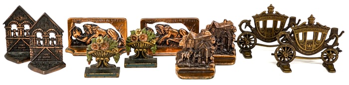 Vintage / Antique (5 Pair) Bookends