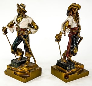 Armor Bronze Clad Pair Bookends [Swashbuckler]