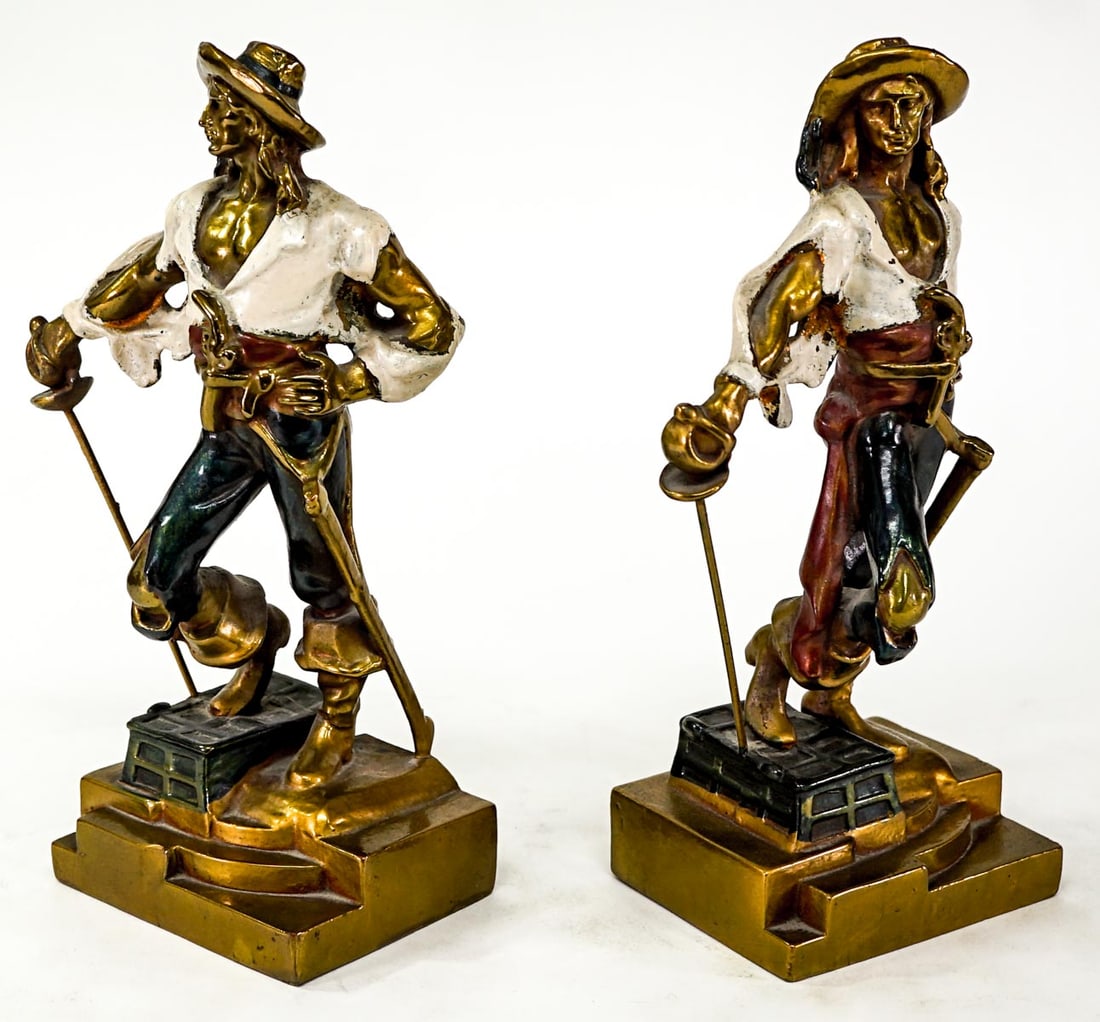 Armor Bronze Clad Pair Bookends [Swashbuckler] (1 of 7)