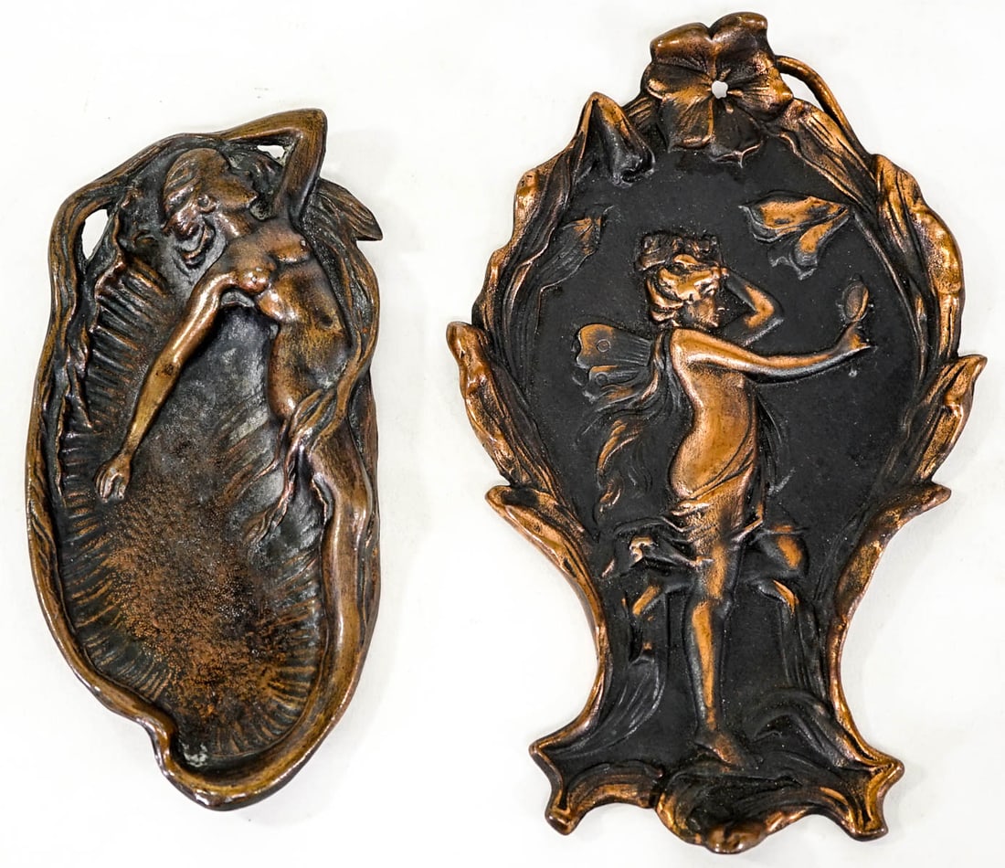 Vintage (2) Metal Plaques/Tray (1 of 3)