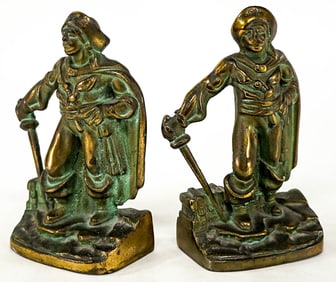 Littco #53 Pair Cast Iron Bookends {Pirate]