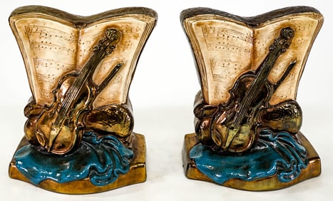 Marion Bronze Clad Bookends [Music Book/ Violin]
