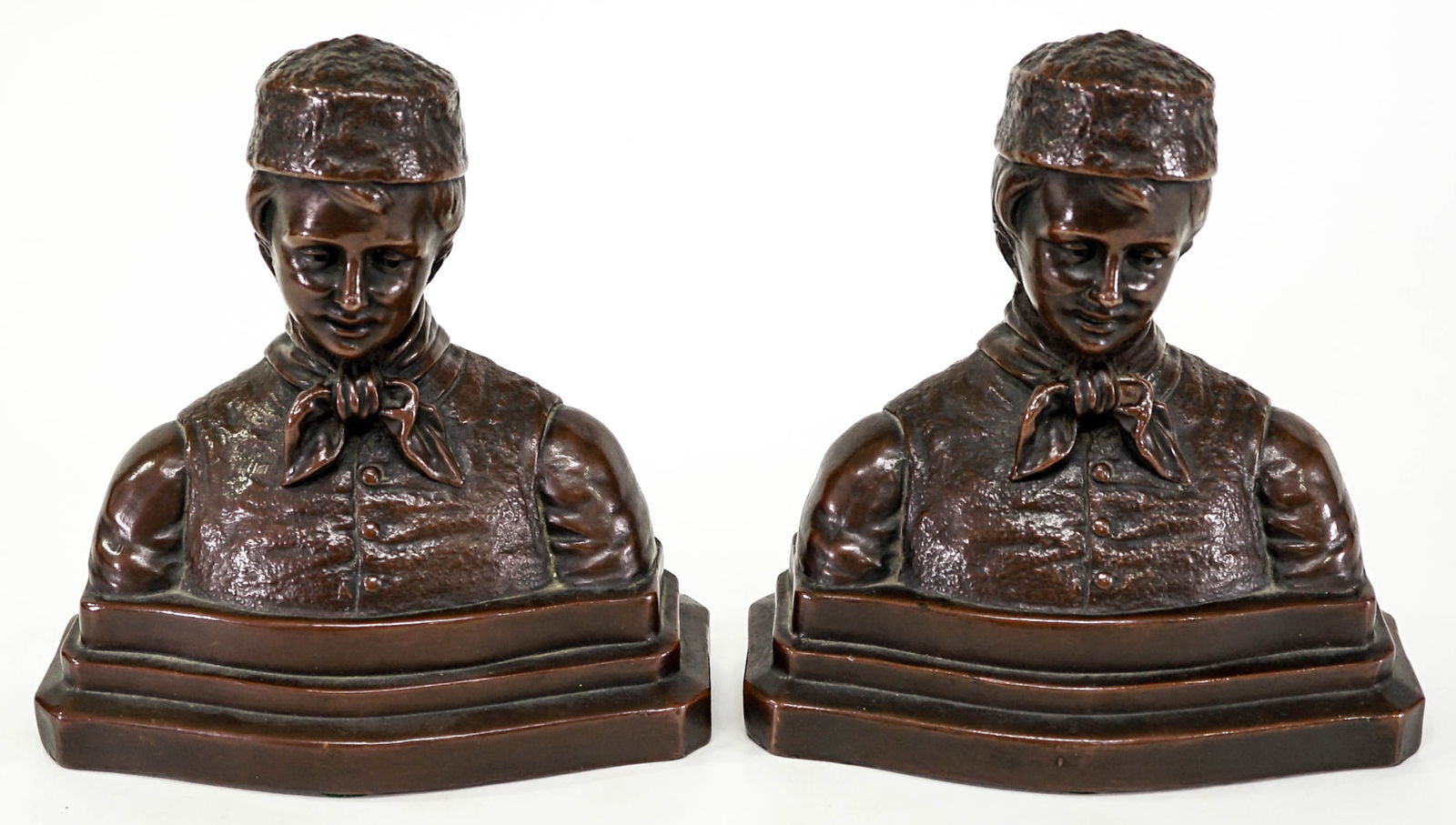 Armor Bronze Clad Pair Bookends [Man] (1 of 6)