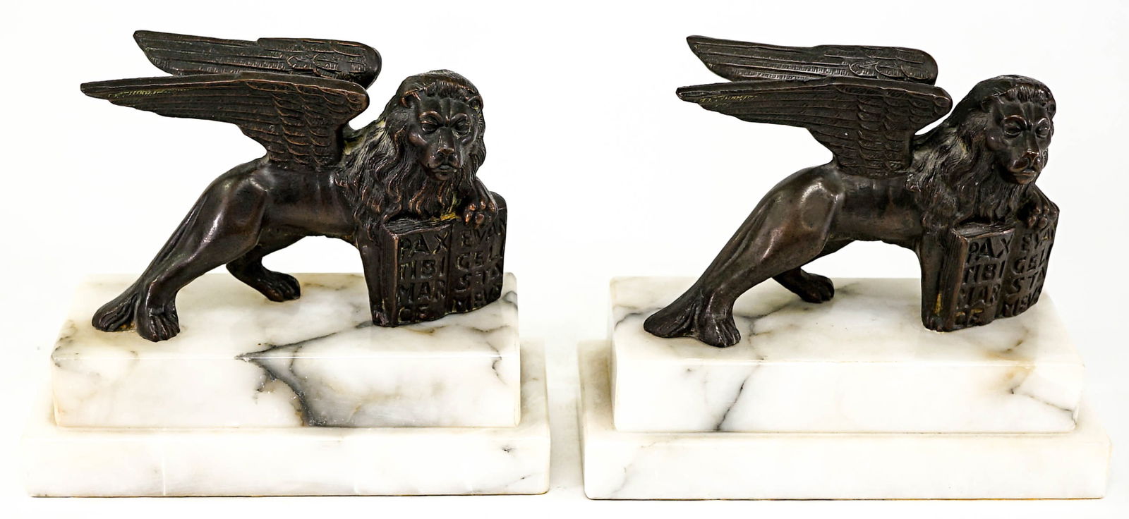 Winged Lion of St. Mark Pair Bookends (1 of 5)