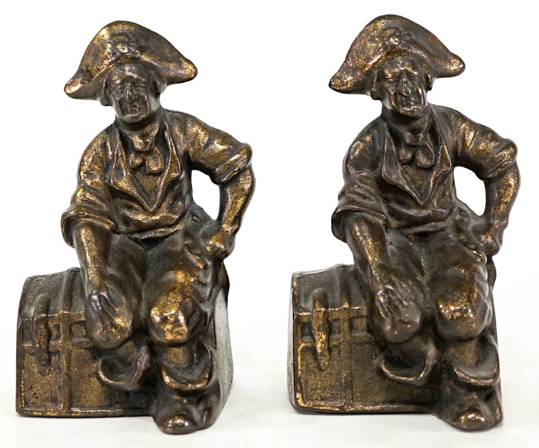 Cast Iron Pair Bookends [Pirate / Treasure Chest] (1 of 6)