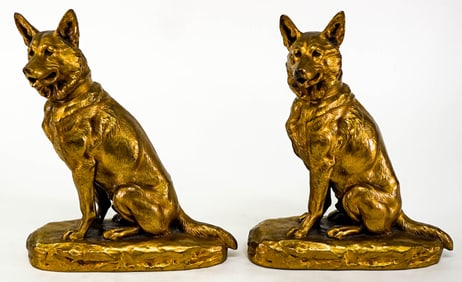 JB Large Pair Clad Bookends [German Shepherd]