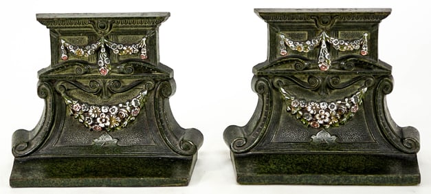 Judd Co. Cast Iron Pair Bookends #9862