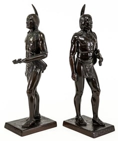 Cyrus Dallin 'Massasoit' PR Bronze Cast Bookends