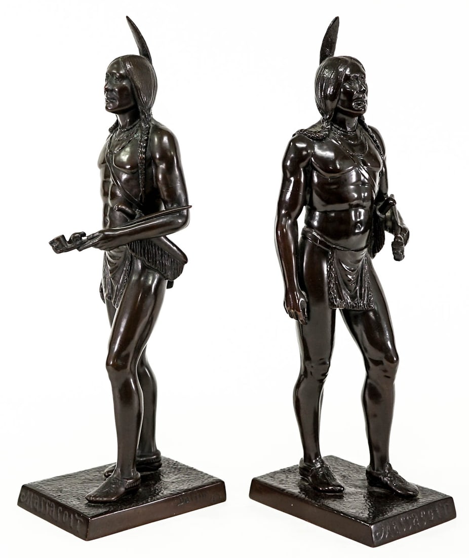 Cyrus Dallin 'Massasoit' PR Bronze Cast Bookends (1 of 8)