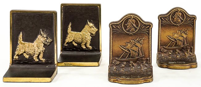 Bradley and Hubbard (2 Pair) Bookends