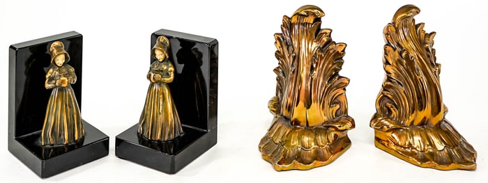 Metal (2 Pair) Bookends [Philadelphia Mfg]