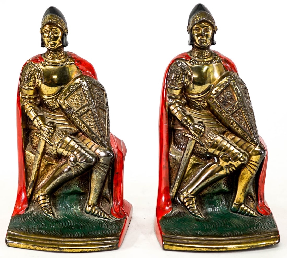 K&O Crusader Knight Pair Bookends (1 of 8)