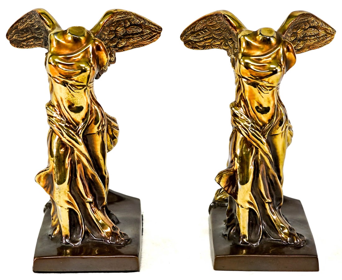 Art Deco Pair Winged Angel Bookends (1 of 5)