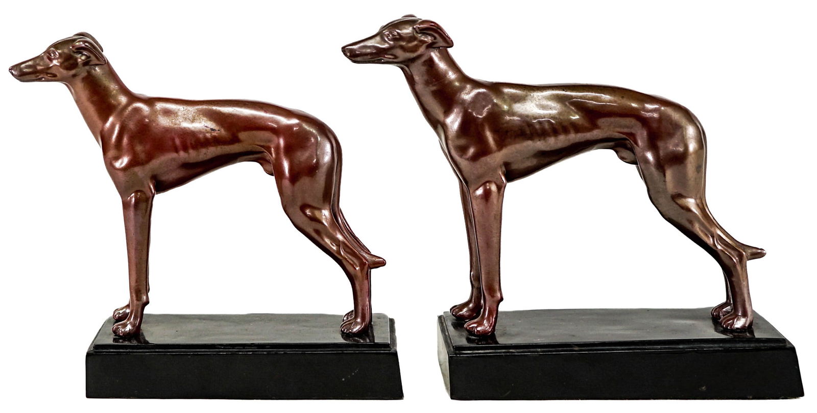 Cast Metal Pair Bookends [Dog Figural] (1 of 6)