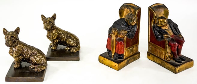 Vintage (2 Pair) Bookends